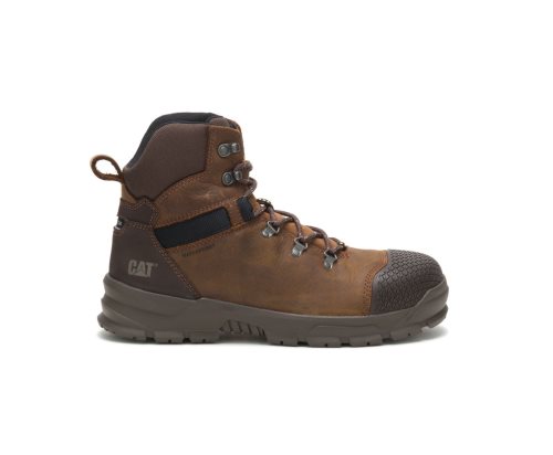 Botas De Seguridad Caterpillar CAT Accomplice X Impermeables Steel Puntera Hombre Marrones | CAT-128FX