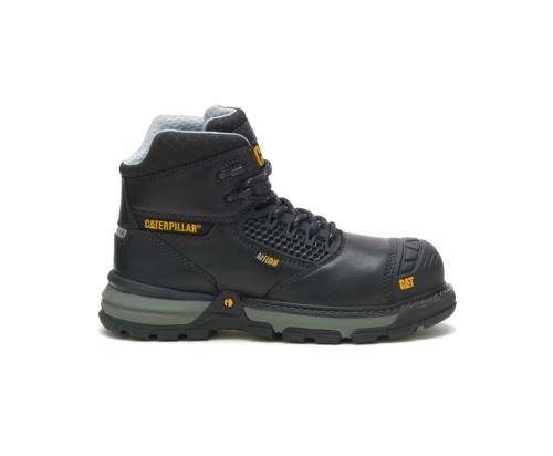 Botas De Seguridad Caterpillar CAT Excavator Superlite Cool Carbon Composite Puntera Mujer Negras | CAT-741KO