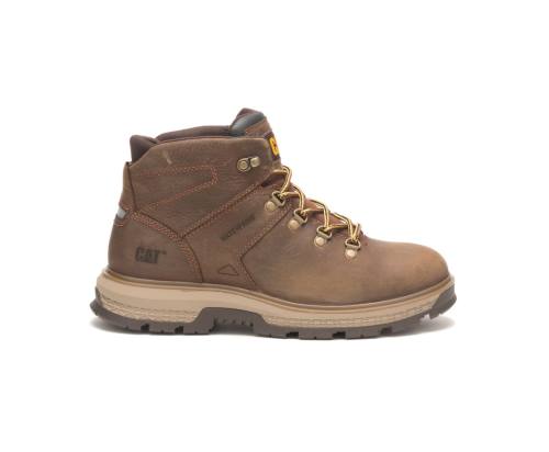 Botas De Seguridad Caterpillar CAT Exposition Hiker Impermeables Hombre Marrones | CAT-789KO