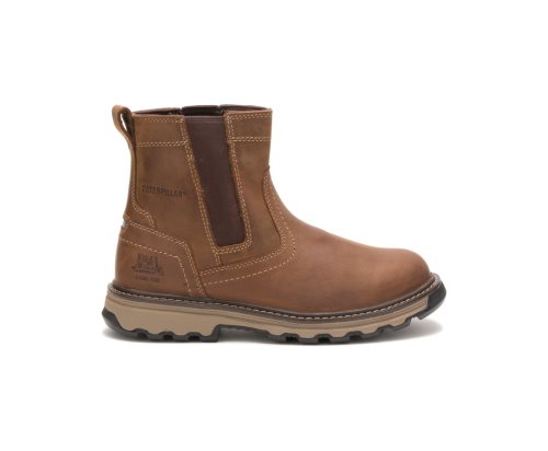 Botas De Seguridad Caterpillar CAT Pelton Steel Puntera Hombre Marrones | CAT-730NS