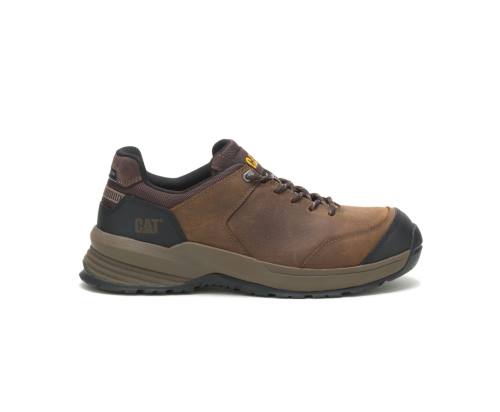 Zapatos De Seguridad Caterpillar CAT Streamline 2.0 Cuero Composite Puntera Hombre Marrones | CAT-813KO