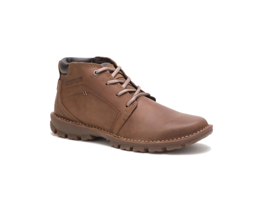 Botas Cuero Caterpillar CAT Transform 2.0 Boot Hombre Beige Oscuro | CAT-976KR