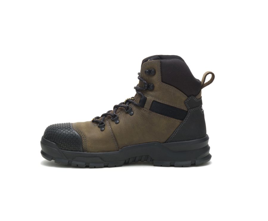 Botas De Seguridad Caterpillar CAT Accomplice X Impermeables Steel Puntera Hombre Verde Oliva Negras | CAT-549JO