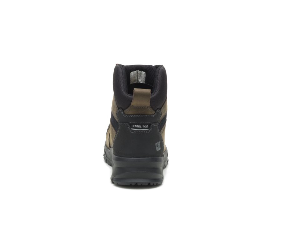 Botas De Seguridad Caterpillar CAT Accomplice X Impermeables Steel Puntera Hombre Verde Oliva Negras | CAT-549JO