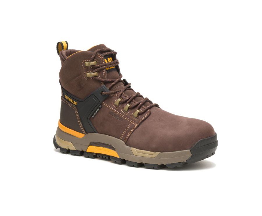 Botas De Seguridad Caterpillar CAT CAT EDGE Impermeables Nano Puntera Hombre Cafe | CAT-695JK