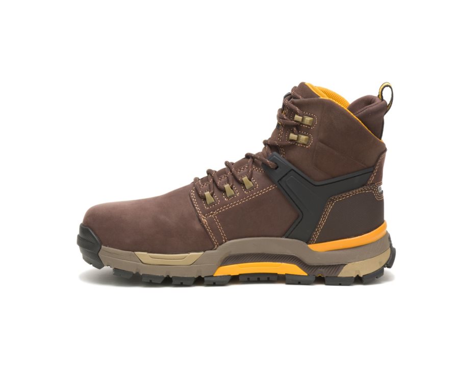 Botas De Seguridad Caterpillar CAT CAT EDGE Impermeables Nano Puntera Hombre Cafe | CAT-695JK