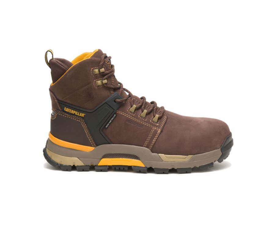 Botas De Seguridad Caterpillar CAT CAT EDGE Impermeables Nano Puntera Hombre Cafe | CAT-695JK