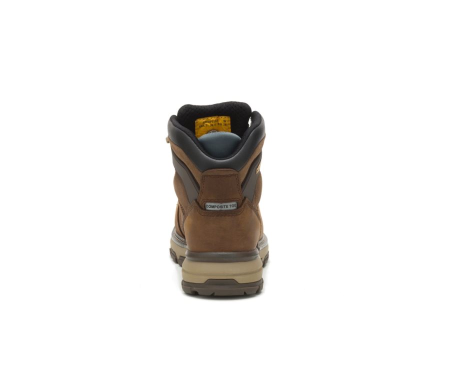 Botas De Seguridad Caterpillar CAT Excavator Superlite Impermeables Thinsulate™ Nano Puntera Mujer Marrones Oscuro | CAT-015KD