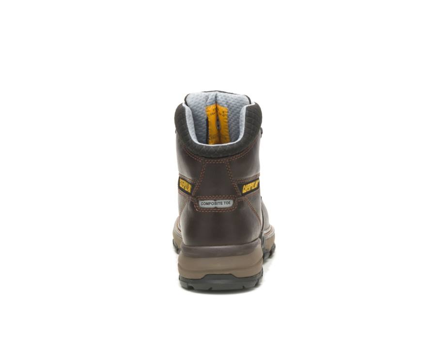 Botas De Seguridad Caterpillar CAT Excavator Superlite Cool Carbon Composite Puntera Hombre Marrones Oscuro | CAT-784KO