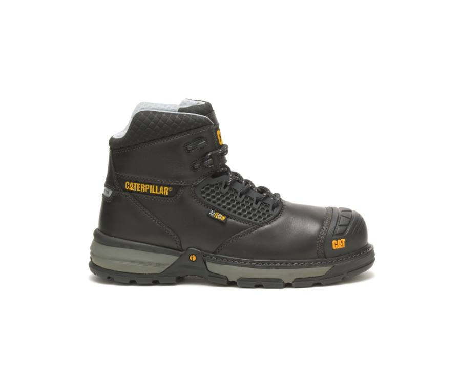 Botas De Seguridad Caterpillar CAT Excavator Superlite Cool Carbon Composite Puntera Hombre Negras | CAT-785KO