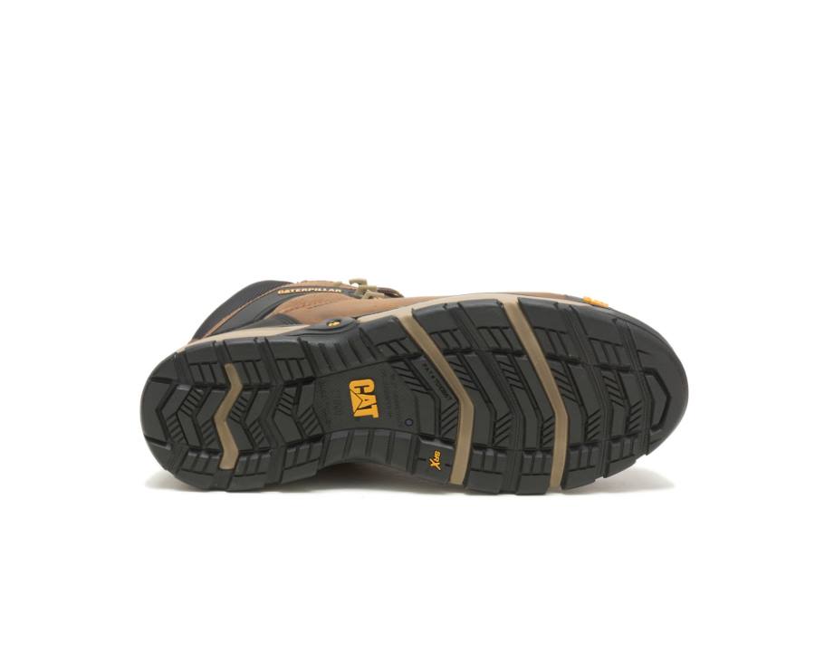 Botas De Seguridad Caterpillar CAT Excavator Superlite Impermeables Thinsulate™ Carbon Composite Puntera Hombre Marrones Oscuro | CAT-797KO