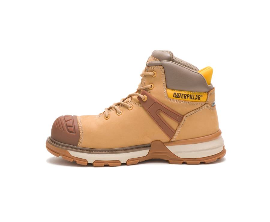 Botas De Seguridad Caterpillar CAT Excavator Superlite Impermeables Carbon Composite Puntera Hombre Naranjas | CAT-800KO