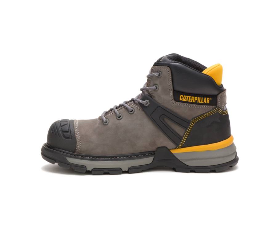 Botas De Seguridad Caterpillar CAT Excavator Superlite Impermeables Carbon Composite Puntera Hombre Azules Gris | CAT-801KO