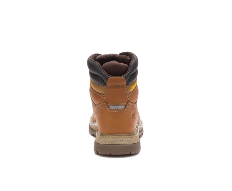 Botas De Seguridad Caterpillar CAT Fairbanks Hombre Marrones Negras | CAT-390RO