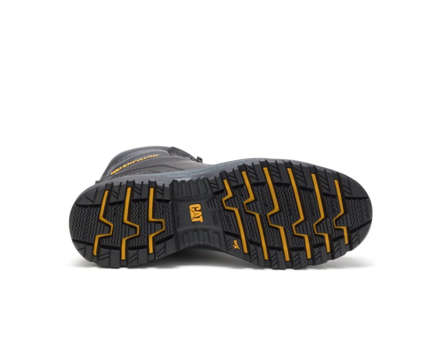 Botas De Seguridad Caterpillar CAT Foxfield Steel Puntera Hombre Negras | CAT-869XA