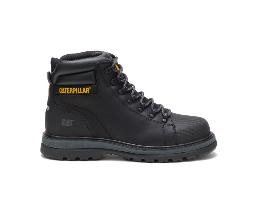 Botas De Seguridad Caterpillar CAT Foxfield Steel Puntera Hombre Negras | CAT-869XA