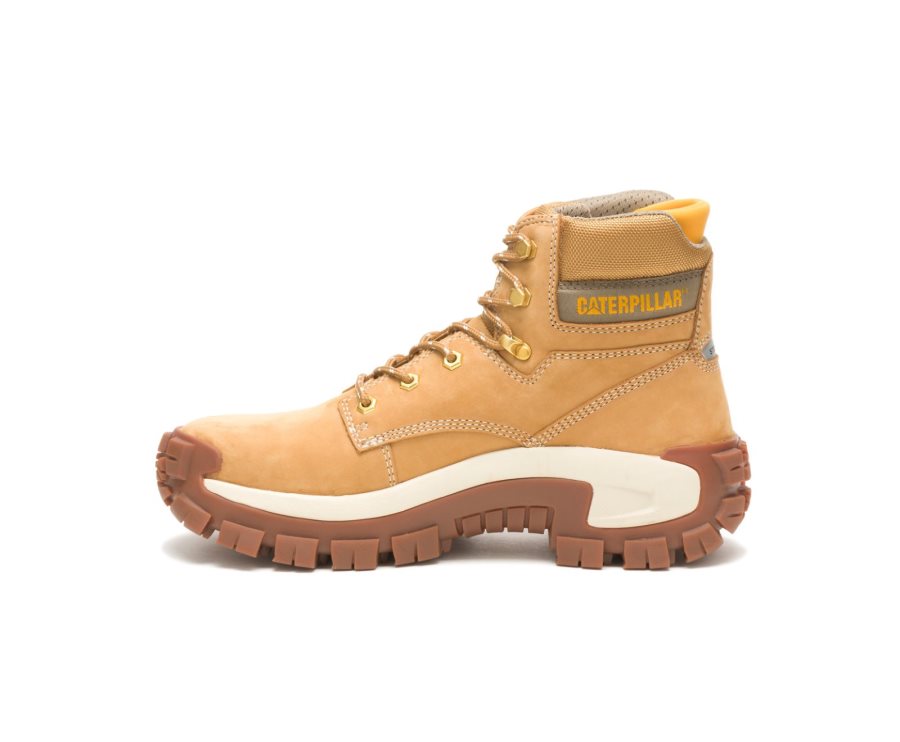 Botas De Seguridad Caterpillar CAT Invader Hi Steel Puntera Hombre Marrones | CAT-365ZM