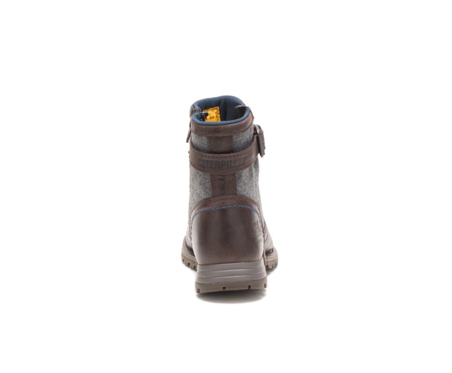 Botas De Seguridad Caterpillar CAT Jace Steel Puntera Mujer Cafe | CAT-952FT