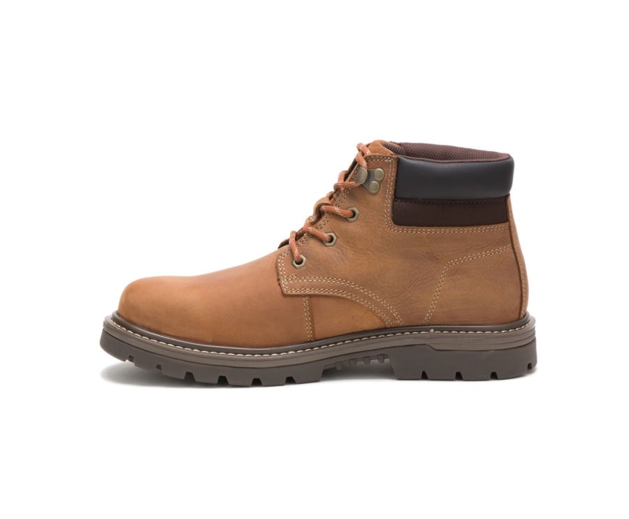 Botas De Seguridad Caterpillar CAT Outbase Impermeables Hombre Marrones | CAT-325IT