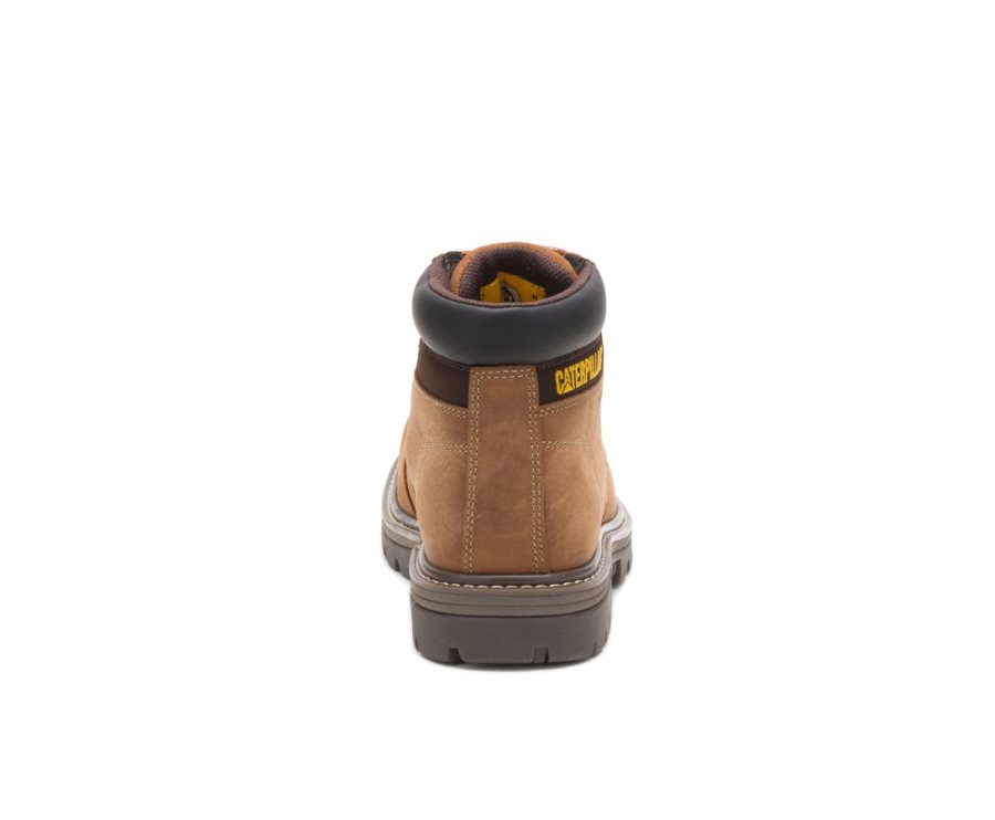 Botas De Seguridad Caterpillar CAT Outbase Impermeables Hombre Marrones | CAT-325IT