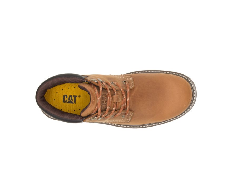 Botas De Seguridad Caterpillar CAT Outbase Impermeables Hombre Marrones | CAT-325IT