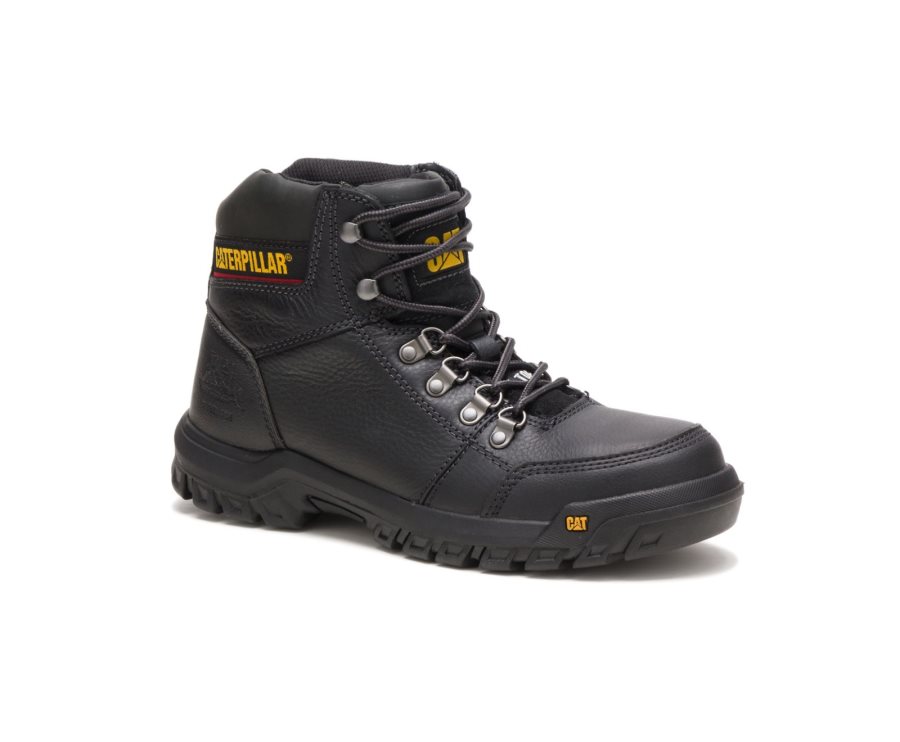 Botas De Seguridad Caterpillar CAT Outline Steel Puntera Hombre Negras | CAT-259RM