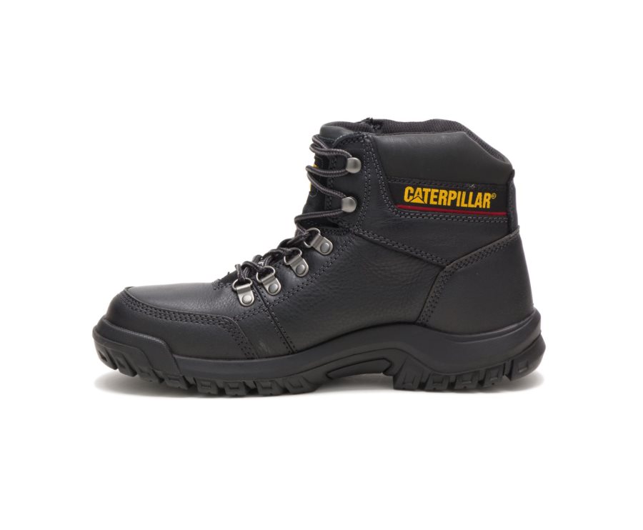 Botas De Seguridad Caterpillar CAT Outline Steel Puntera Hombre Negras | CAT-259RM