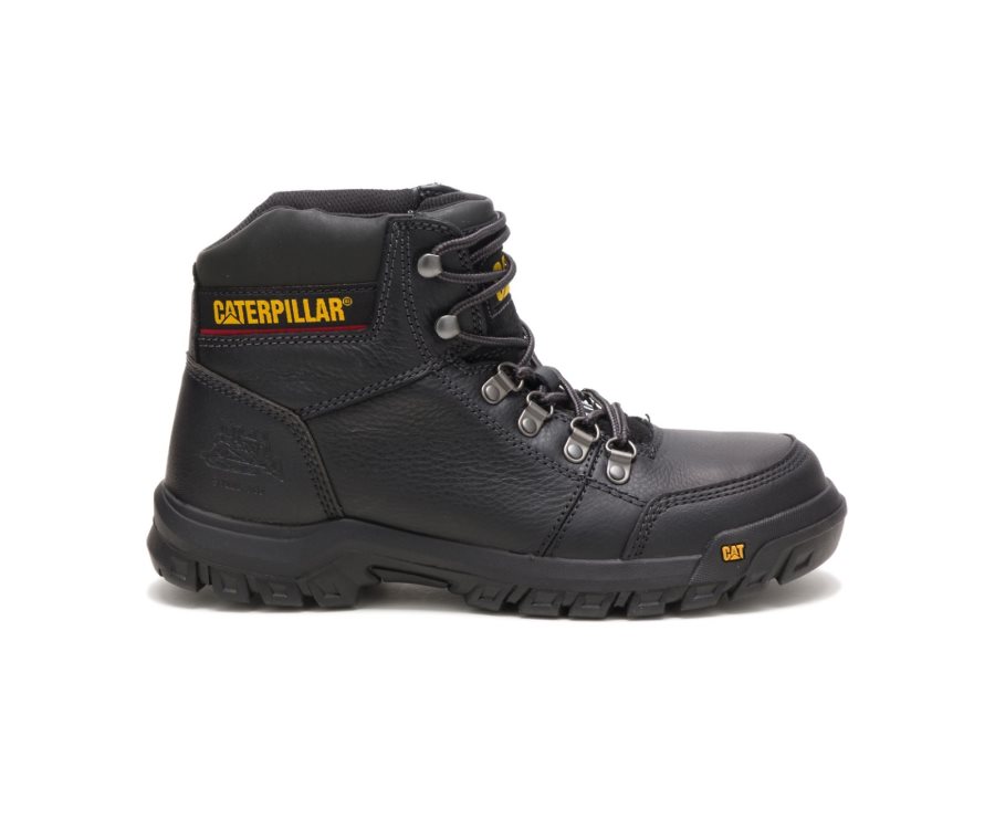 Botas De Seguridad Caterpillar CAT Outline Steel Puntera Hombre Negras | CAT-259RM