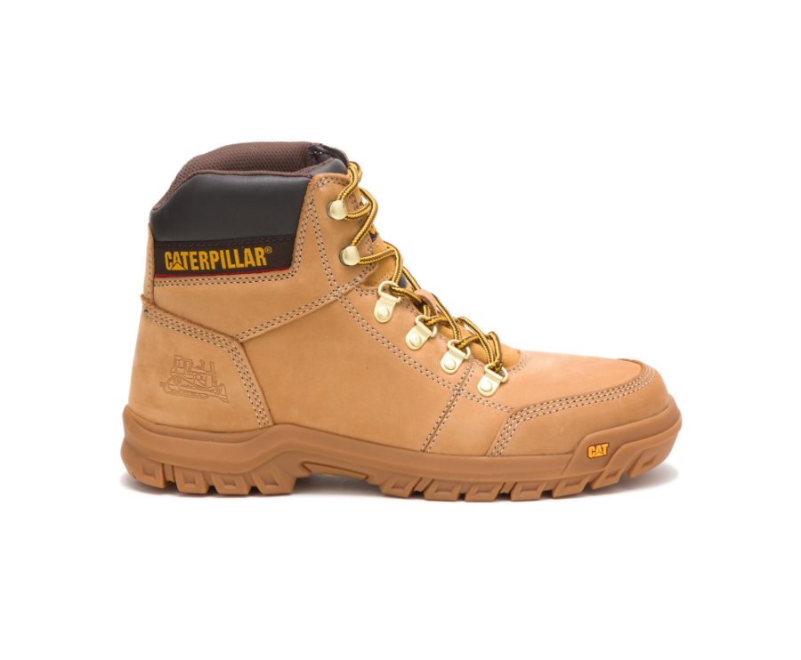 Botas De Seguridad Caterpillar CAT Outline Hombre Marrones | CAT-472RH