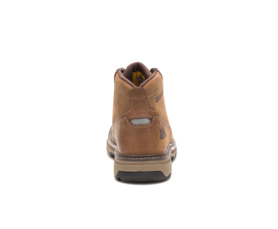 Botas De Seguridad Caterpillar CAT Parker Hombre Beige Oscuro | CAT-870EO