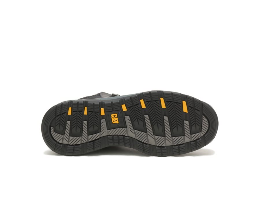 Botas De Seguridad Caterpillar CAT Provoke Mid Impermeables Alloy Puntera Hombre Negras Gris | CAT-098VZ