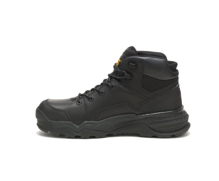 Botas De Seguridad Caterpillar CAT Provoke Mid Impermeables Alloy Puntera Hombre Negras | CAT-857DK