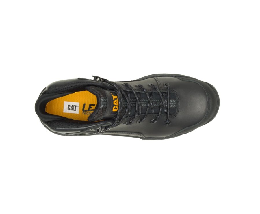 Botas De Seguridad Caterpillar CAT Provoke Mid Impermeables Alloy Puntera Hombre Negras | CAT-857DK