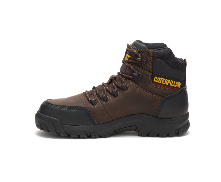 Botas De Seguridad Caterpillar CAT Resorption Impermeables Composite Puntera Hombre Marrones | CAT-621JO