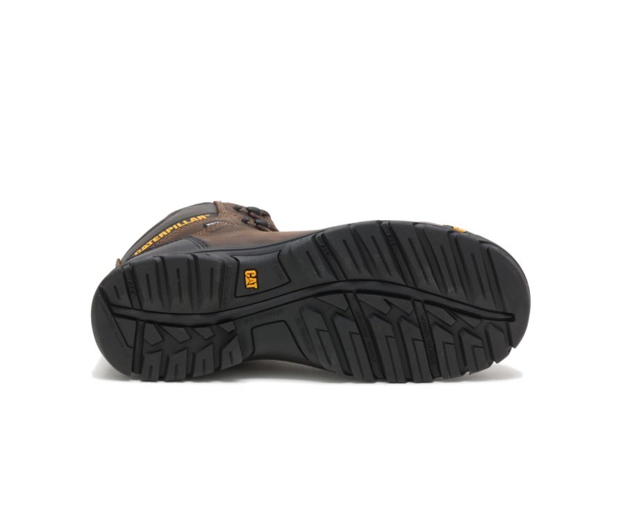 Botas De Seguridad Caterpillar CAT Resorption Impermeables Composite Puntera Hombre Marrones | CAT-621JO