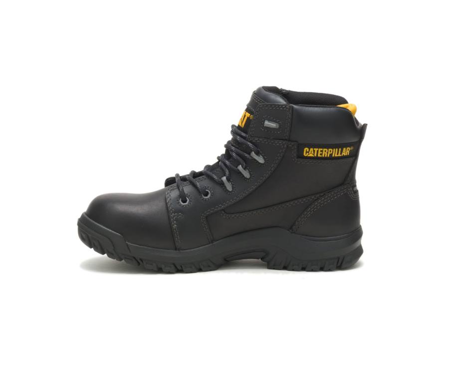 Botas De Seguridad Caterpillar CAT Resorption Impermeables Composite Puntera Mujer Negras | CAT-738KO