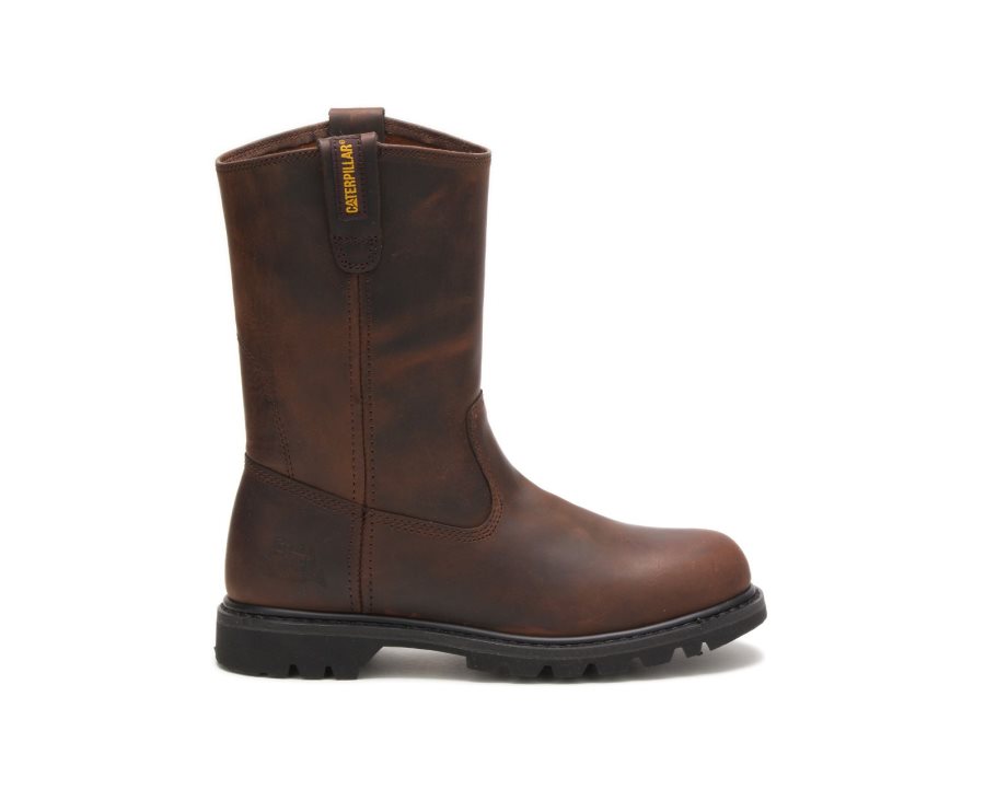 Botas De Seguridad Caterpillar CAT Revolver Hombre Marrones | CAT-785CO