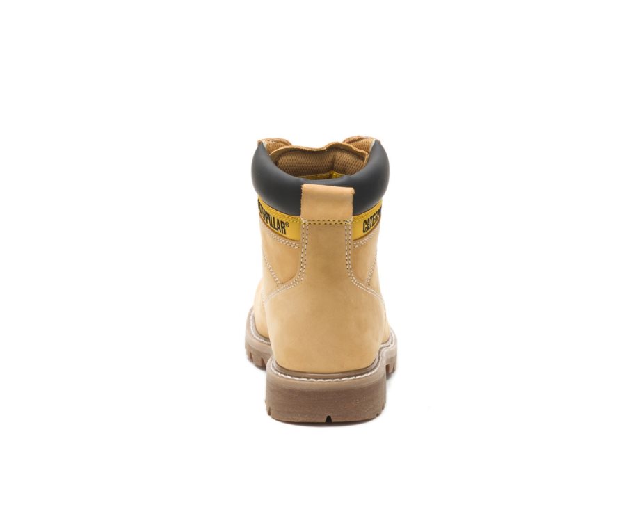 Botas De Seguridad Caterpillar CAT Second Shift Steel Puntera Hombre Marrones | CAT-168CZ