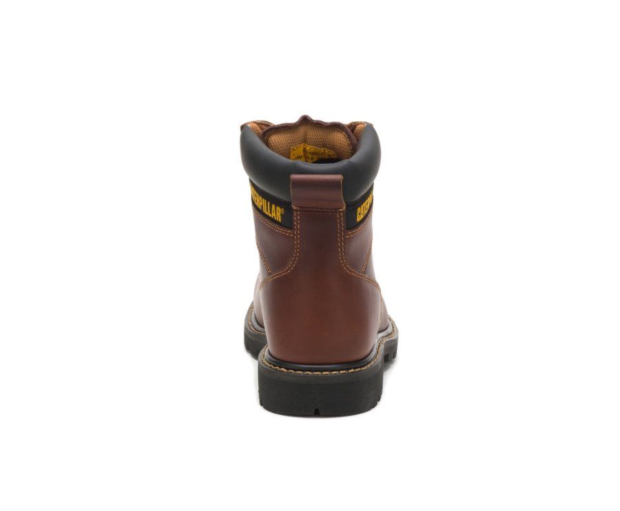 Botas De Seguridad Caterpillar CAT Second Shift Steel Puntera Hombre Marrones | CAT-504KR