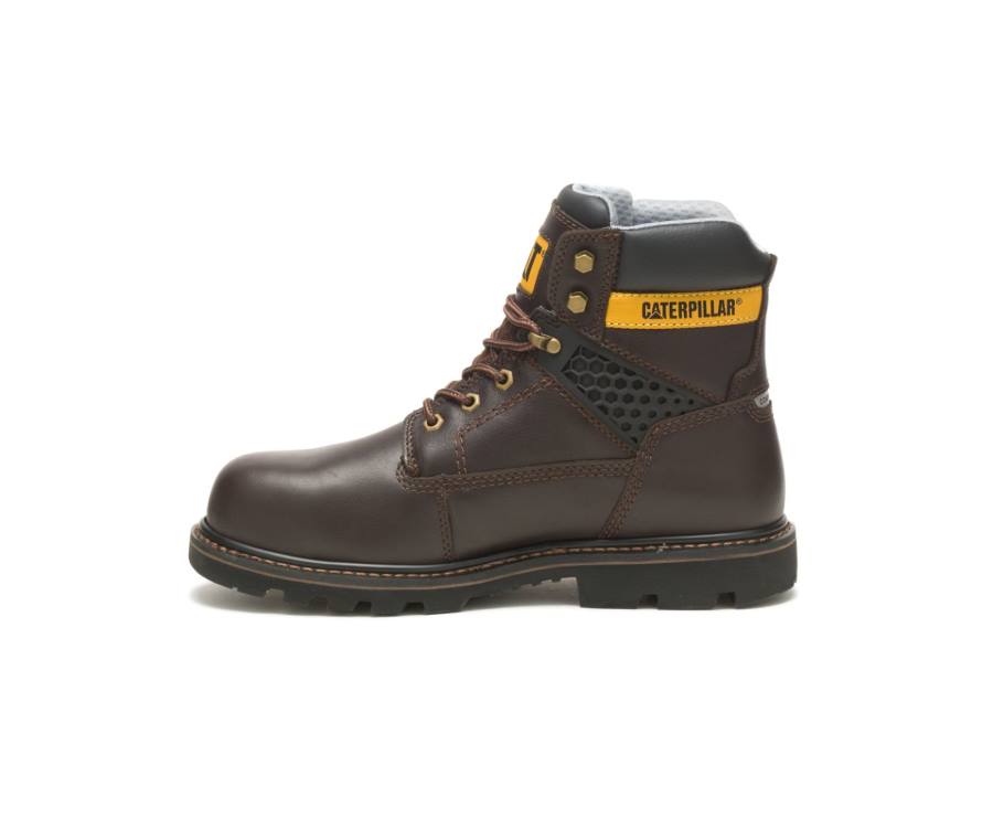 Botas De Seguridad Caterpillar CAT Structure Cool Composite Puntera Hombre Marrones Oscuro | CAT-787KO