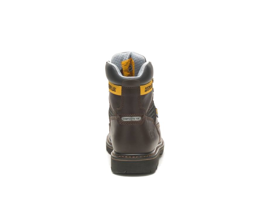 Botas De Seguridad Caterpillar CAT Structure Cool Composite Puntera Hombre Marrones Oscuro | CAT-787KO