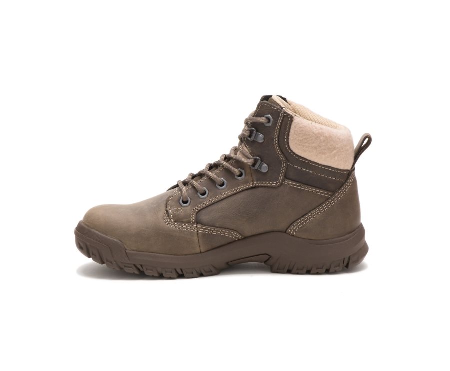 Botas De Seguridad Caterpillar CAT Tess Steel Puntera Mujer Gris Oscuro | CAT-803UO