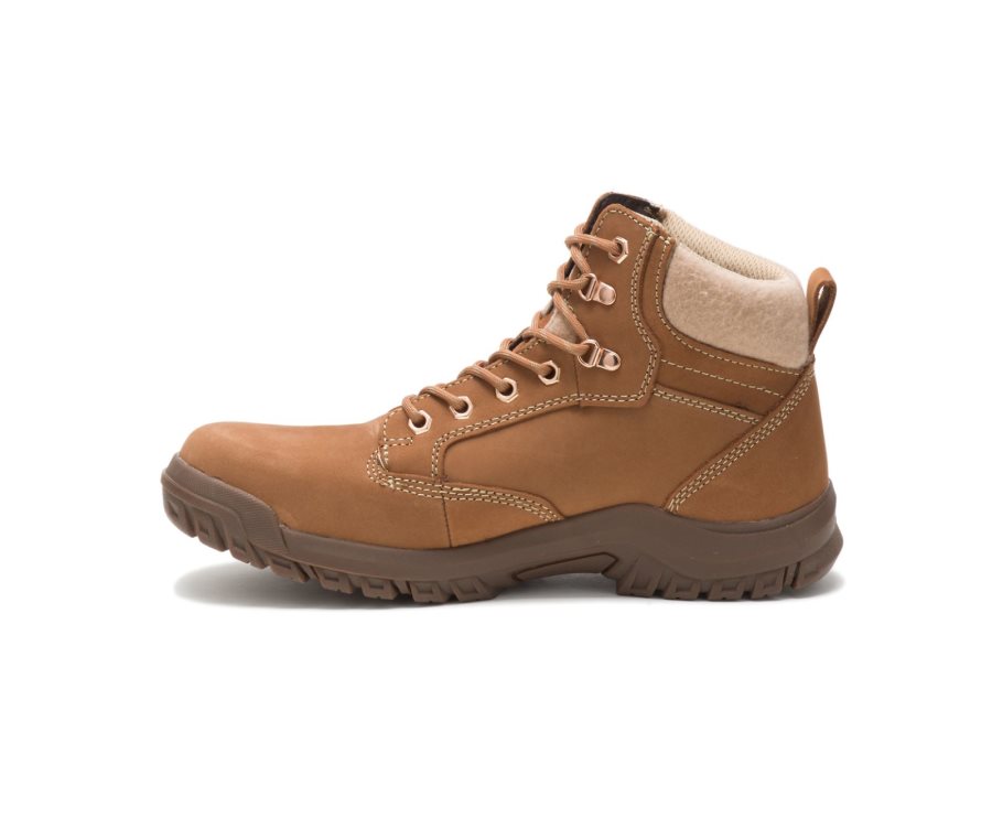 Botas De Seguridad Caterpillar CAT Tess Steel Puntera Mujer Marrones | CAT-842LD