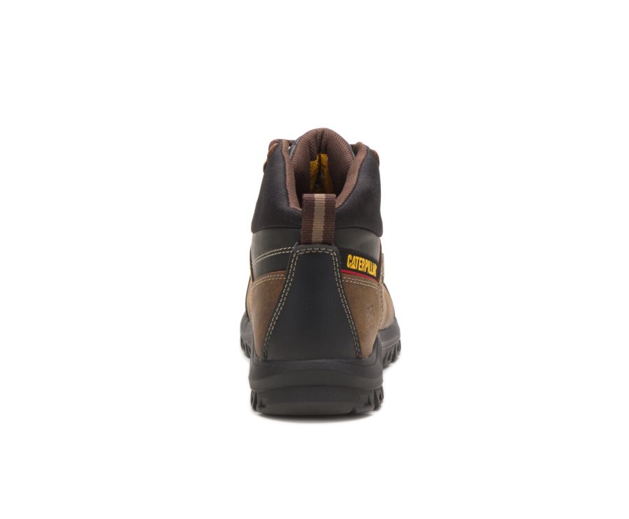 Botas De Seguridad Caterpillar CAT Threshold Impermeables Steel Puntera Hombre Marrones | CAT-103NR