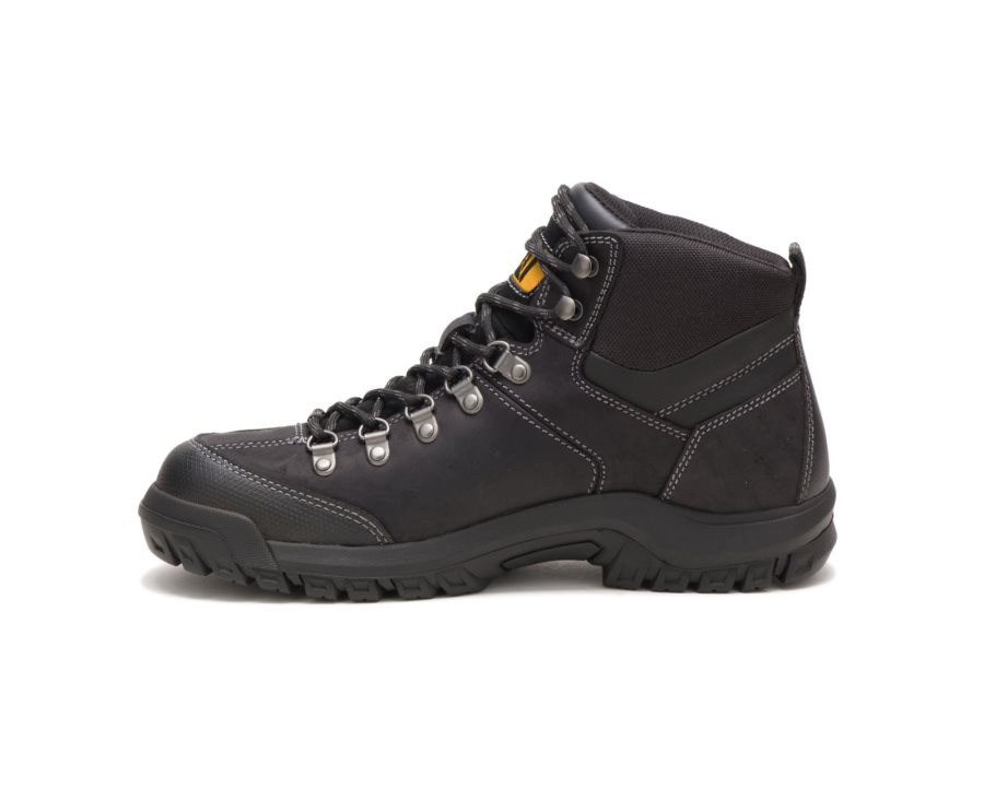 Botas De Seguridad Caterpillar CAT Threshold Impermeables Hombre Negras | CAT-428TU