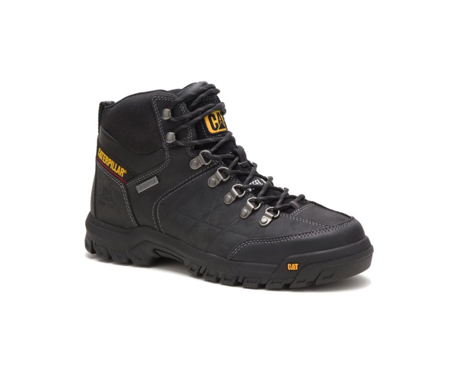 Botas De Seguridad Caterpillar CAT Threshold Impermeables Steel Puntera Hombre Negras | CAT-712JO