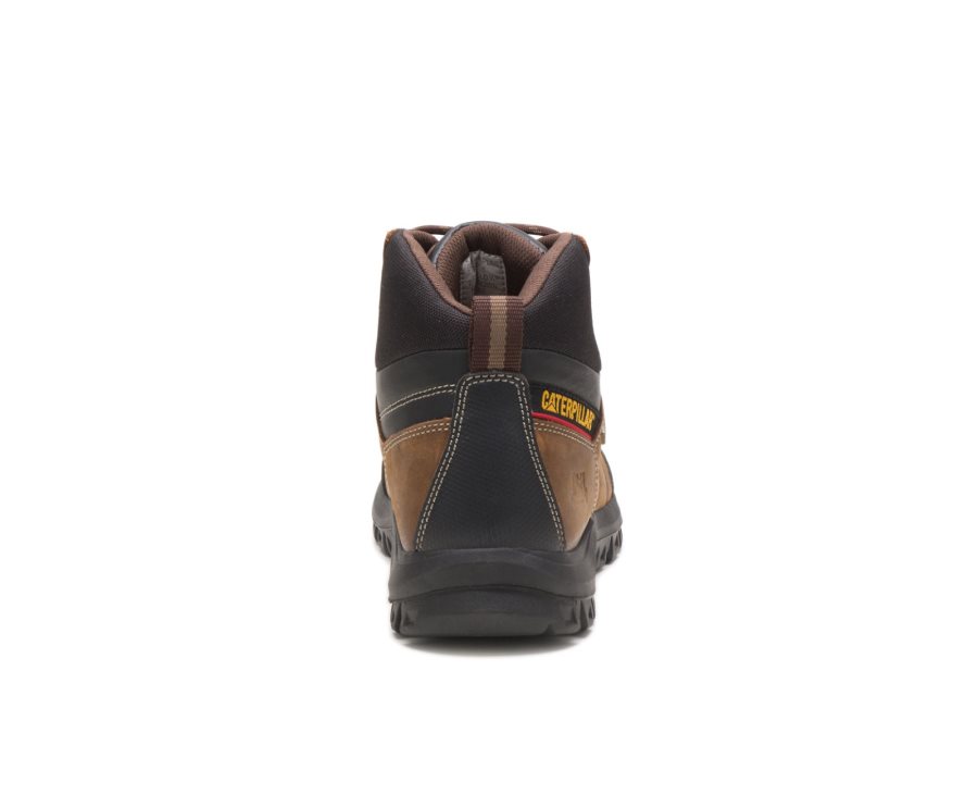 Botas De Seguridad Caterpillar CAT Threshold Impermeables Hombre Marrones | CAT-758XL