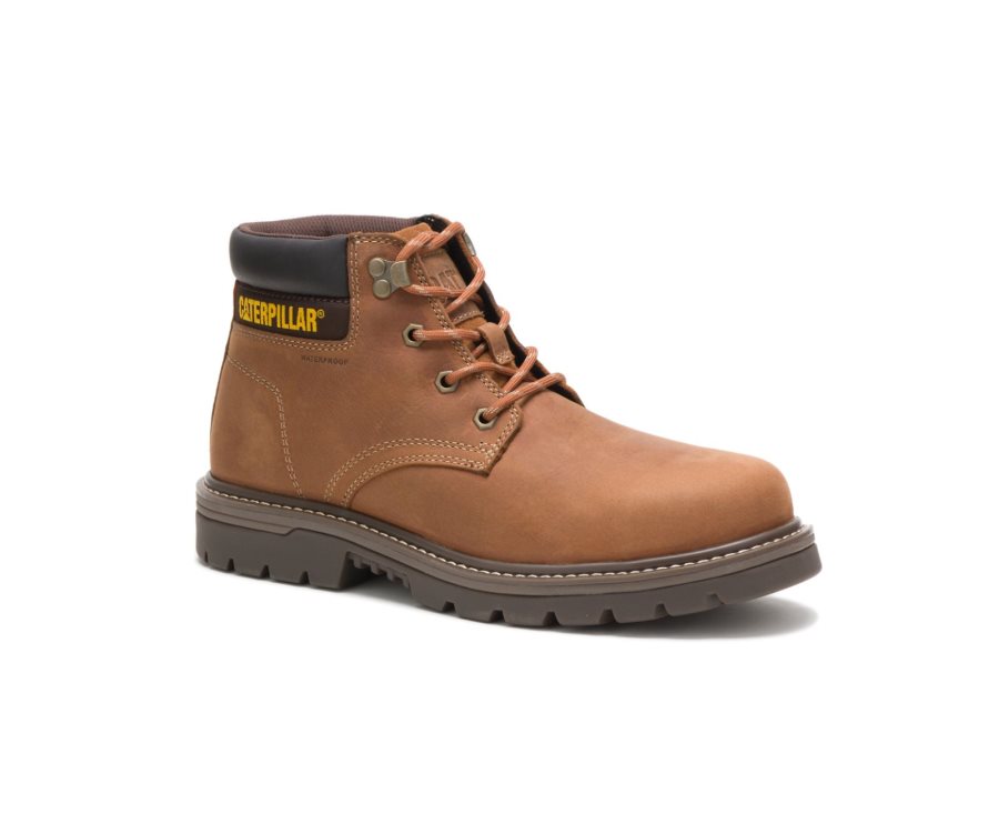 Botas De Seguridad Caterpillar CAT Women's Excavator Superlite Impermeables Thinsulate™ Nano Puntera Hombre Marrones | CAT-438TY