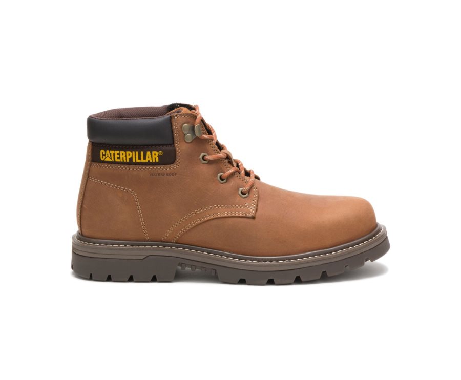 Botas De Seguridad Caterpillar CAT Women\'s Excavator Superlite Impermeables Thinsulate™ Nano Puntera Hombre Marrones | CAT-438TY