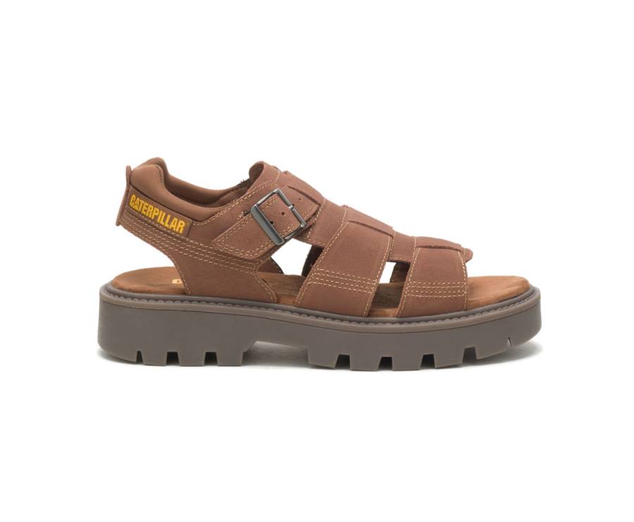 Sandalias Caterpillar CAT Rigor Hombre Marrones | CAT-834KO